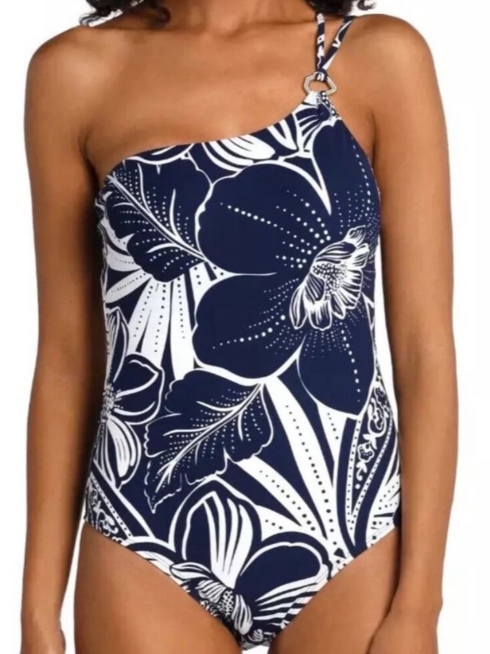 La Blanca At the Playa Floral Print One Piece swimsuit Size 10